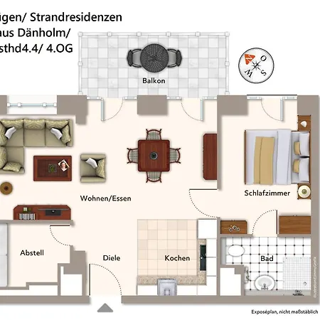 Apartment Strandresidenzen Strandresidenzen Haus Daenholm 4 4 Binz